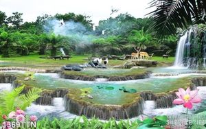 Tranh in uv phong cảnh hưũ tình mùa xuân