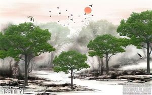 Tranh phong thủy cây treo tường