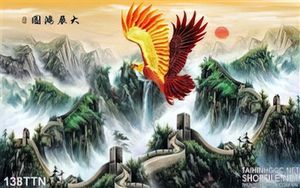 Tranh thác nước và chim đại bàng