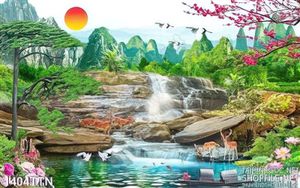 Tranh phong cảnh mùa xuân nghệ thuật