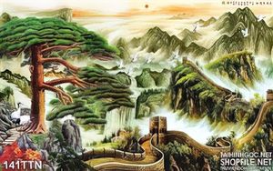 Tranh phong thủy vạn lý trường thành