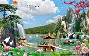 Tranh phong cảnh nghệ thuật mùa xuân