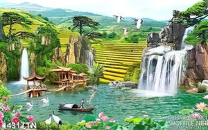 Tranh đồi núi Tây Bắc nghệ thuật