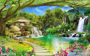 Tranh phong cảnh thác nước nghệ thuật
