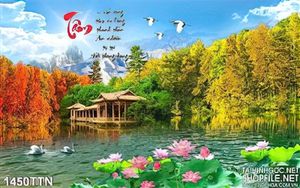 Tranh thư pháp mùa xuân nghệ thuật