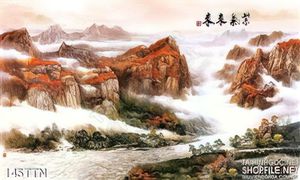 Tranh phong thủy non nước trang trí