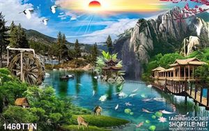 Tranh phong cảnh sơn thủy mùa xuân