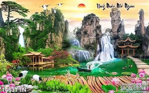 Tranh thác nước nghệ thuật mới nhất
