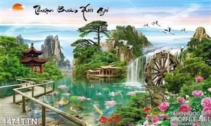 Tranh sơn thủy hữu tình nghệ thuật đẹp nhất hiện nay
