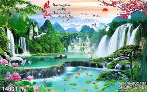 Tranh thác phong thủy đẹp nhất