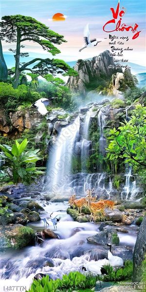 Tranh thác phong thủy nghệ thuật đẹp nhất