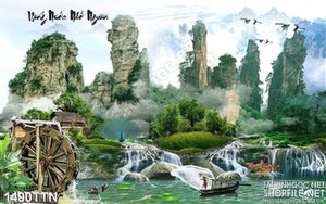 Tranh phong cảnh thác đẹp nhất in uv