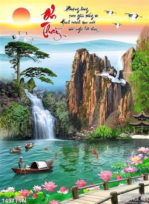 Tranh thác thư pháp nghệ thuật mới nhất hiện nay