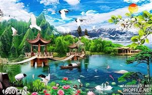 Tranh sơn thủy nghệ thuật độc đáo