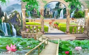 Tranh thác nước nghệ thuật độc đáo in 3D