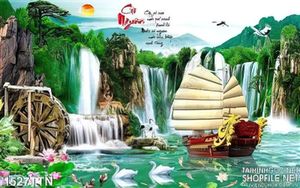 Tranh thác thuận buồm xuôi gió đẹp nhất in uv