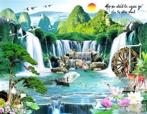 Tranh thác và cây tùng nghệ thuật in 3d