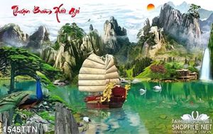 Tranh thuận buồm xuôi gió nghệ thuật