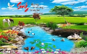 Tranh psd phong thủy wall decor mới nhất