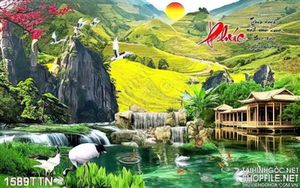 Tranh ruộng bậc thang Tây Bắc decor wall