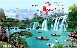 Tranh psd phong thủy nghệ thuật in uv