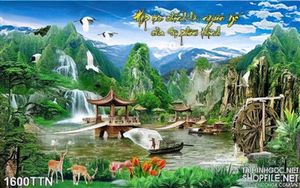 Tranh psd phong cảnh nghệ thuật mới nhất