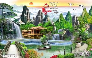 Tranh phong thủy hữu tình in 3d