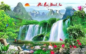 Tranh psd phong thủy nghệ thuật đẹp
