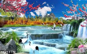 Tranh phong thủy mùa xuân decor mới nhất
