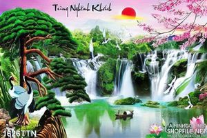 Tranh phong cảnh nghệ thuật mùa xuân decor