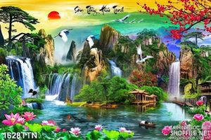 Tranh phong thủy mùa xuân decor