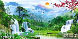 Tranh phong thủy mùa xuân decor