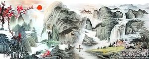 Tranh thác nước nghệ thuật treo tường