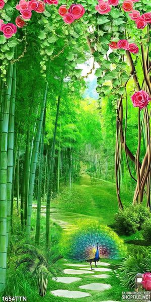 Tranh psd phong cảnh nghệ thuật decor