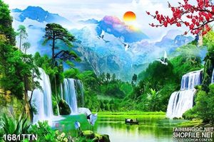 Tranh psd phong thủy nghệ thuật wall decor