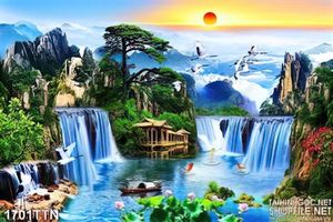 Tranh phong cảnh mùa xuân nghệ thuật đẹp