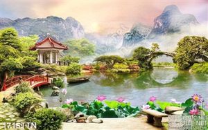 Tranh psd phong cảnh nghệ thuật đẹp nhất