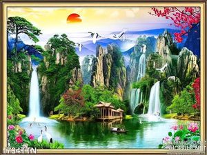 Tranh phong thủy psd nghệ thuật in 3D