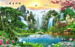Tranh phong cảnh hữu tình nghệ thuật in 3D