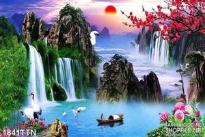 Tranh phong cảnh nghệ thuật mùa xuân
