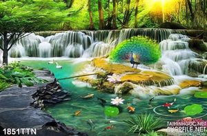 Tranh phong cảnh nghệ thuật phong thủy in uv