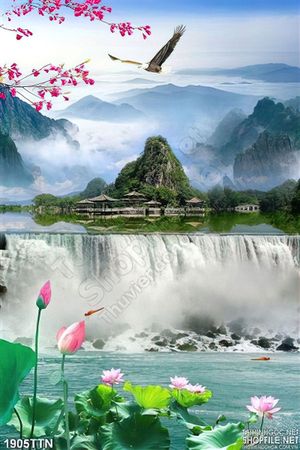 Tranh phong cảnh nghệ thuật in 3D