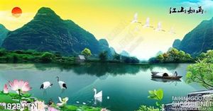 Tranh decor phong thủy nghệ thuật in 3d