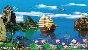 Tranh thuận buồm xuôi gió wall decor