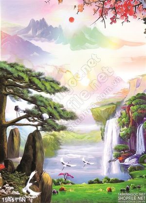 Tranh in uv sơn dầu phong cảnh nghệ thuật
