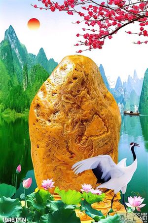 Tranh in 3D khổ dọc phong cảnh nghệ thuật