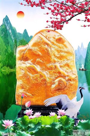 Tranh in 3D đá phong thủy độc đáo