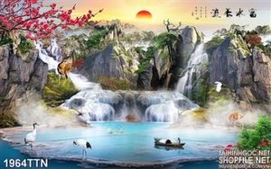 Tranh wall phong thủy đẹp nhất in 3D