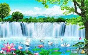 Tranh psd phong cảnh nghệ thuật in uv