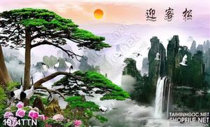 Tranh phong thủy mùa xuân nghệ thuật in uv